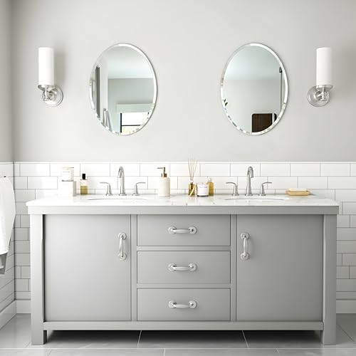 18x24 Inch Bathroom Mirrors for Over Sink, Frameless Mirrors for Wall - Image 3