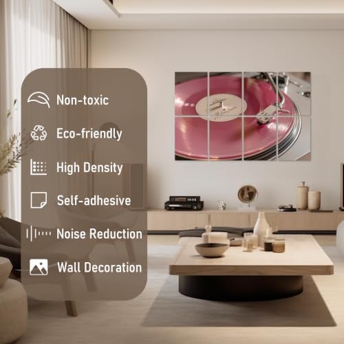 FurnoFlexArt Acoustic Panels Tiles Decorative Room Sound Proof Foam Absorbing - Image 2