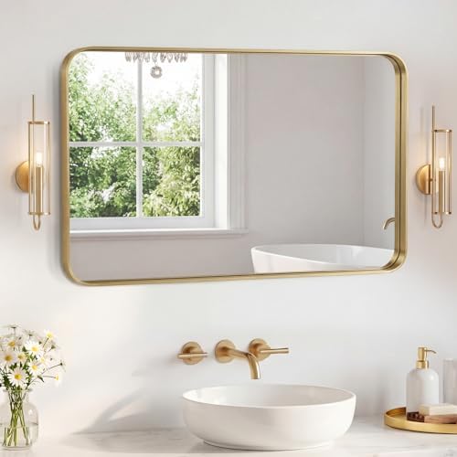 Sweetcrispy Bathroom Mirror 48x32 Inch, Vanity Mirror by Sweetcrispy