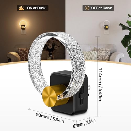 DORESshop LED Night Lights Plug Into Wall，Acrylic Decorative Night Light - Image 5