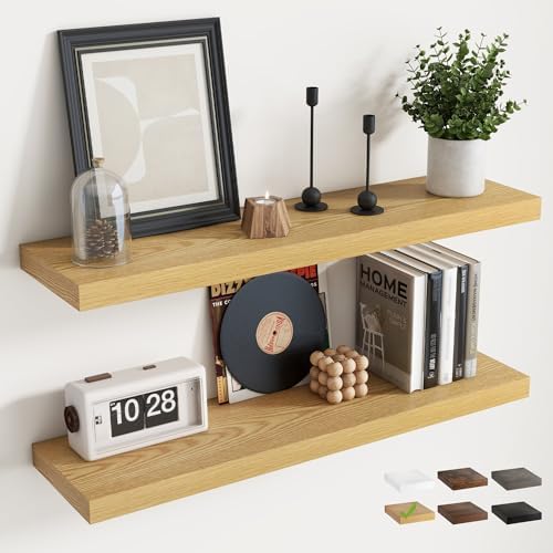 24 Inch Floating Shelves for Wall by Marsmiles
