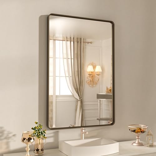 WEER Bronze Bathroom Vanity Mirror 24X36 Inch by WEER