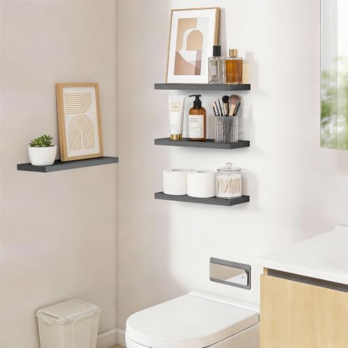 BAYKA Grey Floating Shelves 15.7in, Wall Mounted - Image 6