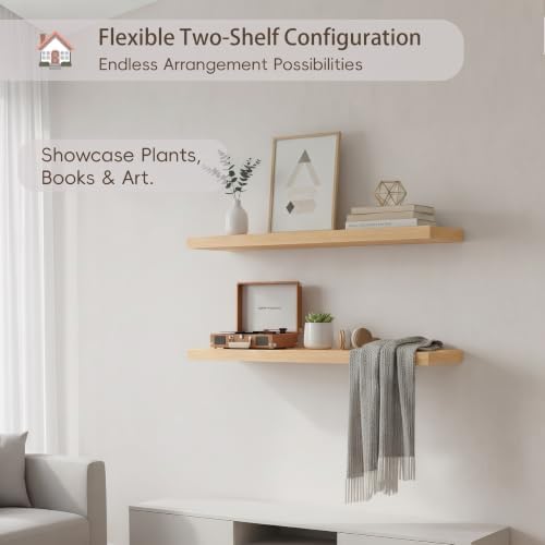 Lufia Floating Wall Shelves, MDF - Image 6