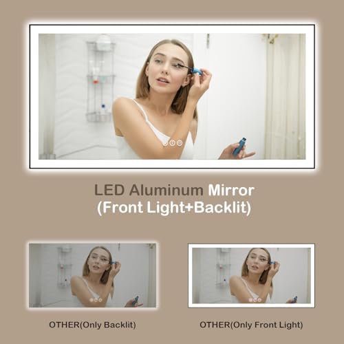 84x40 Inch LED Bathroom Mirror - Image 5