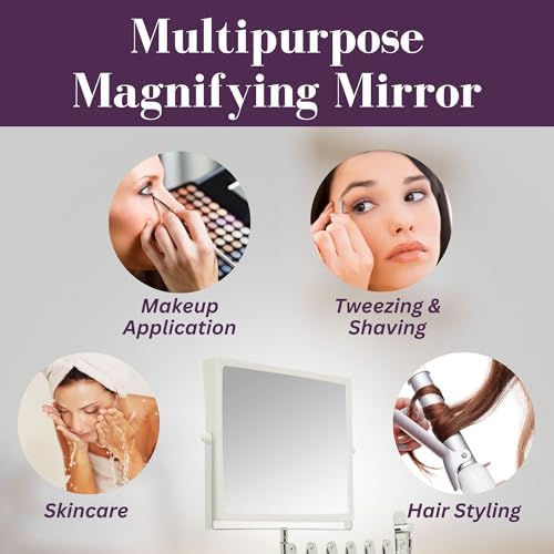 JERDON Wall-Mounted Makeup Mirror - Image 6