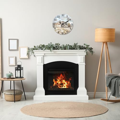 XFM Large Farmhouse Wall Clocks Battery Operated 20 Inch Silent - Image 6