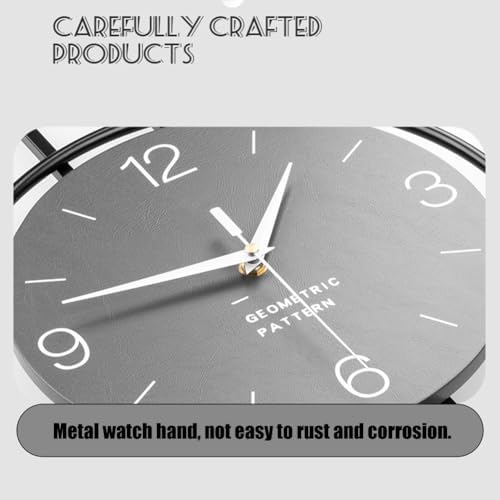 Modern Creative Wall Clock, Minimalist Metal Frame Decorative Wall Clocks - Image 4