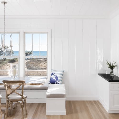 Geelin White Shiplap Peel and Stick Wallpaper - Image 4