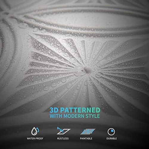 Art3d Decorative PVC Drop Ceiling Tiles, 2 x 2 ft - Image 5