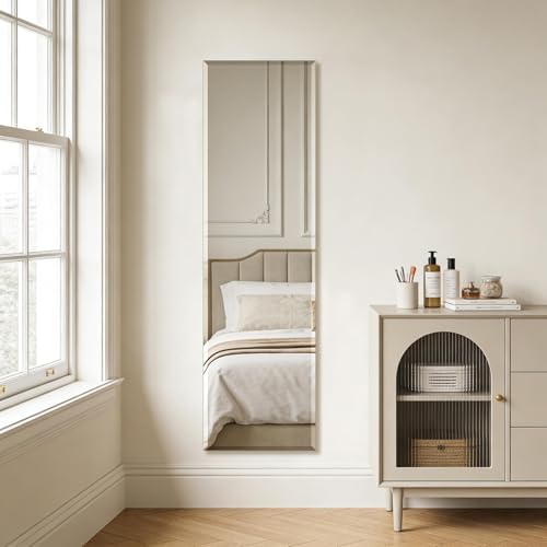 Frameless Full Length Mirror for Wall, 55x16 Inch Bathroom Vanity Mirror - Image 6
