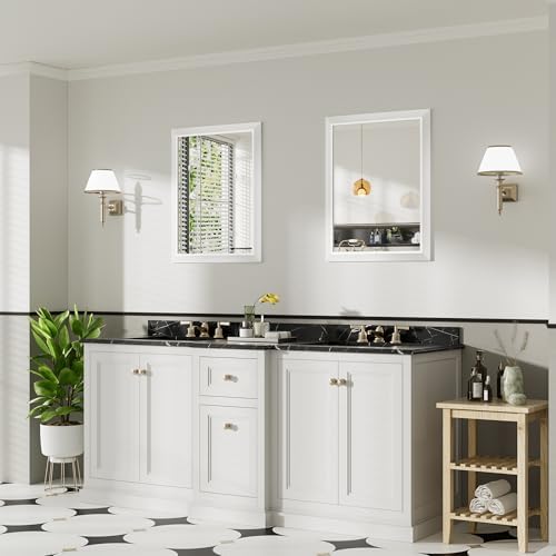 Briivue Bathroom Wall Mirror, 24x30 Inch - Image 4