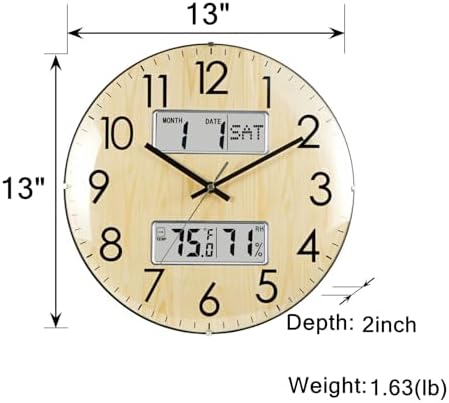 Nbdeal 13-Inch Analog Silent Wall Clock - Image 2