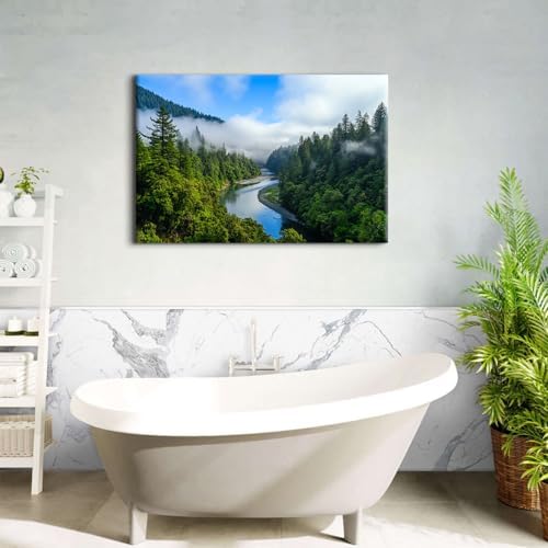 Mountain Forest Wall Art Large Wall Decor - Image 3