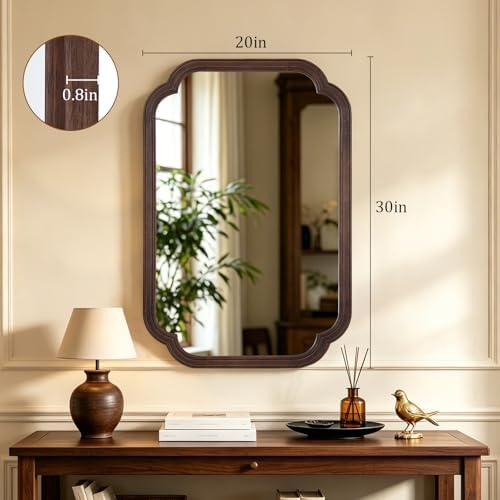 HOMECOOKIN Wood Bathroom Mirror - Image 5