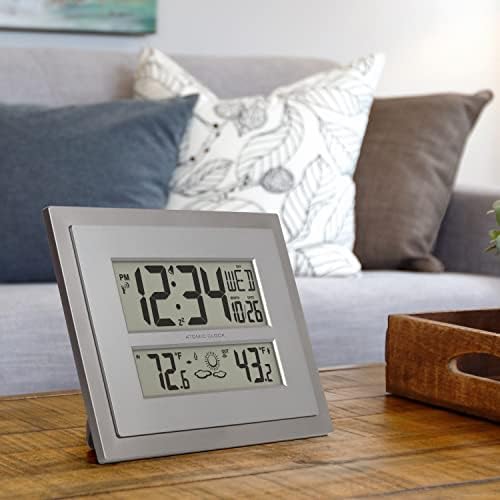 La Crosse Technology 512-85937 Gray Atomic Digital Clock - Image 5