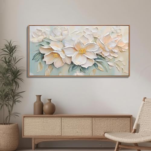 Anolyfi Framed Floral Large Canvas Wall Art - Image 5