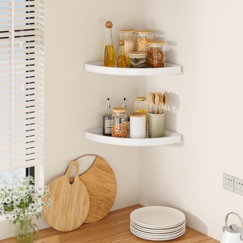 YMYNY Set of Corner Floating Shelves - Image 6