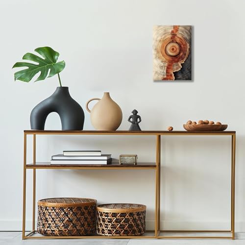 Tree Ring Wall Art Framed, Modern Nature Decor - Image 5