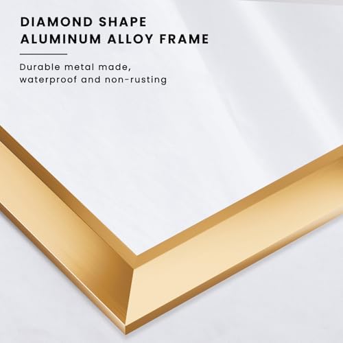 Amorho Bathroom Mirror for Wall, 24 X36 Inch Metal Framed - Image 6