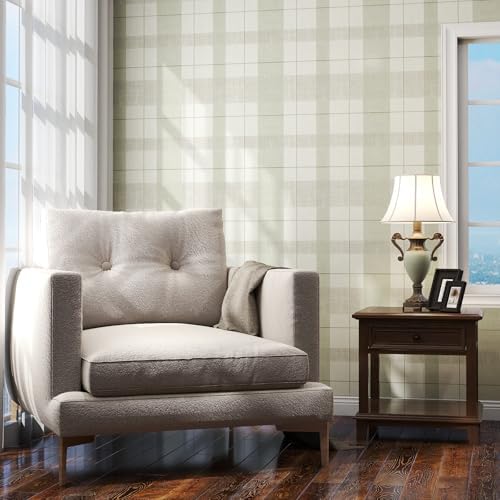 Timeet Modern Peel and Stick Wallpaper Wallpaper Light Green Gray Boho Contact - Image 6