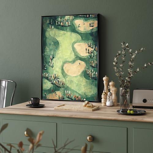 Vinatge Golf Wall Art Green Sports Poster Man Cave Room Decor Trendy Golf - Image 3