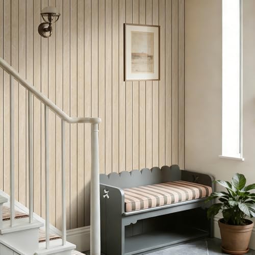Arthome Peel and Stick Slat Wall Panels 15.7"x360", Self-Adhesive PVC Wood - Image 4