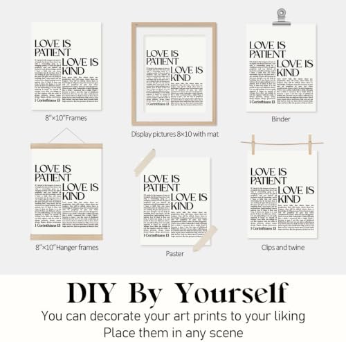 Locomiss Black and White Christian Modern Bible Minimalist Wall Art Decor - Image 7