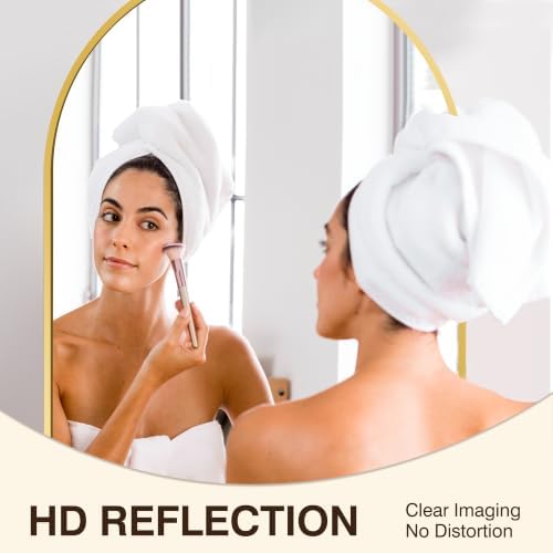 FICTOR 2 Pack 24" x 36" Arched Bathroom Vanity Mirror - Image 4