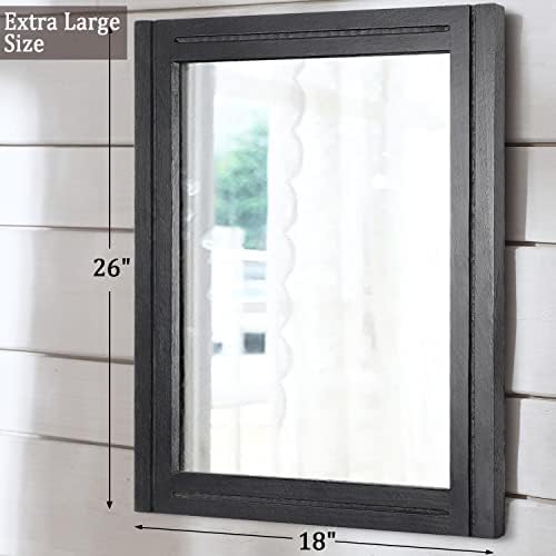AAZZKANG Wood Framed Mirror Rectangular Mirrors - Image 2