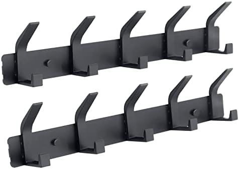 Coat Rack Wall Mounted, 5 Coat Hooks by ZGELIN