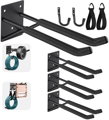 14" Garage Hooks Heavy Duty 4-Pack by Steelify