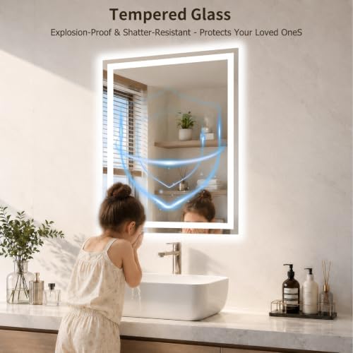 28"x36" LED Bathroom Mirror - Image 6
