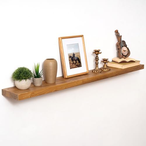 Marsmiles 48in Solid Wood Floating Shelves by Marsmiles
