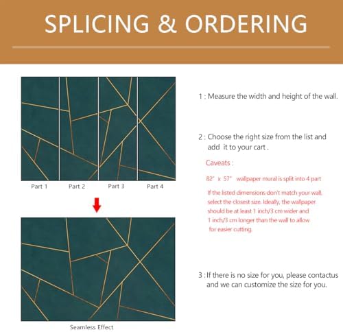 Gold Geometric Mural Wallpaper Peel and Stick - Image 5