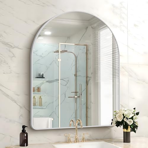 FORBATH Arched Bathroom Mirror 40x30 Inch, Arched Mirror by AvaMalis