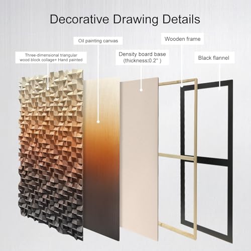 LIUZEYUE Wooden Block Wall Art - Image 4