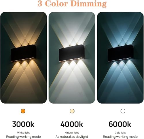 Shelprojsu LED Cordless Wall Sconce, 5200mAh Rechargeable Battery Operated Wall - Image 3