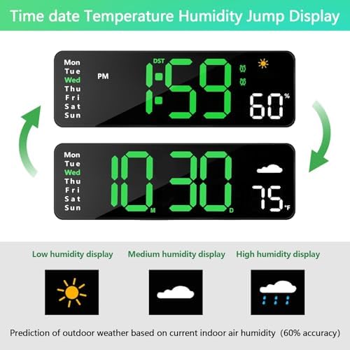 Digital Wall Clock with Remote Control - Image 4