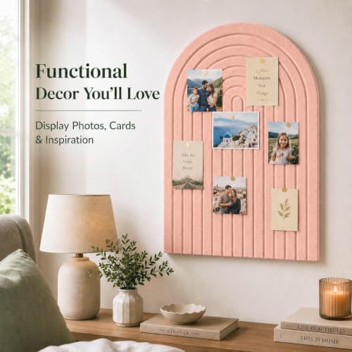 Large Arched Felt Bulletin Board, Sized 36" x 24" - Image 7