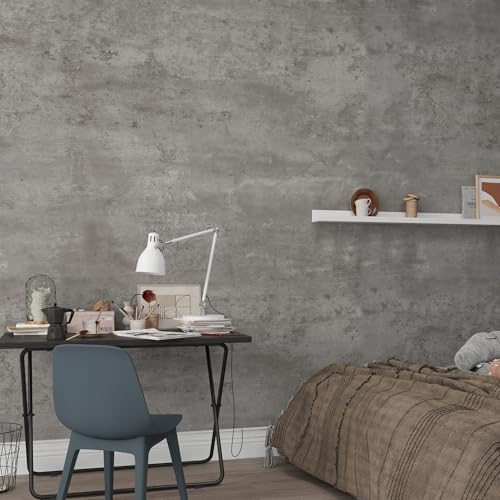 3yecao 16"×118" Light Grey Concrete Wallpaper Peel and Stick 3D Faux Extra - Image 4