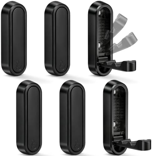 Foldable Wall Hooks, 40lb Heavy Duty, Zinc Alloy, 6 Pack by XSGTZMJ