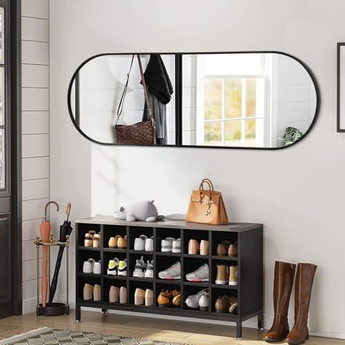 JJUUYOU Oval Full Length Mirror Long - Image 7
