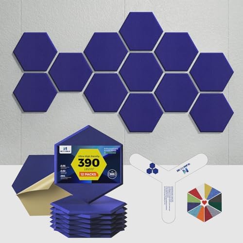 Self-Adhesive Acoustic Panels, 2nd Generation Sound Absorbing Panel, by DEXMOKO