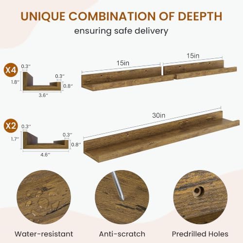 Picture Ledge Shelf, Floating Shelves - Image 3
