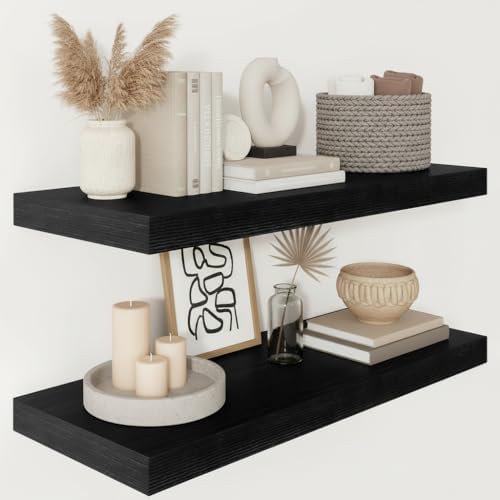 Vivelove 12 Deep Floating Shelves 30x12” Set of 2 by VIVELOVE