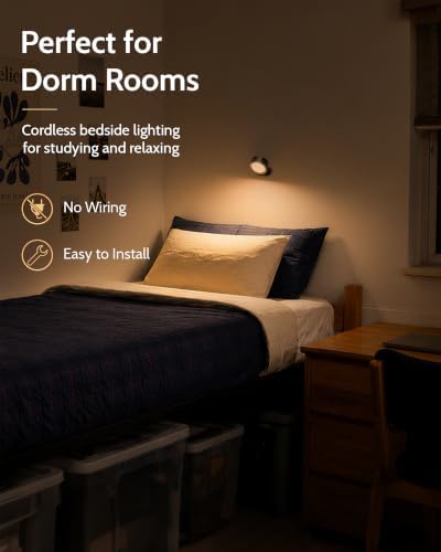 Rechargeable Wall Sconces with Remote, Magnetic Wall Lights - Image 4