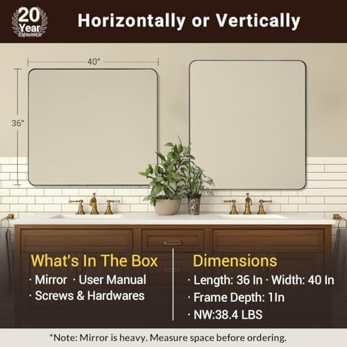 ANDY STAR Brushed Nickel Mirrors - Image 5