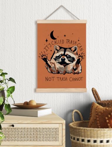 Funny Terracotta Motivational Raccoon Poster Wall Art Framed 12x16in - Image 2