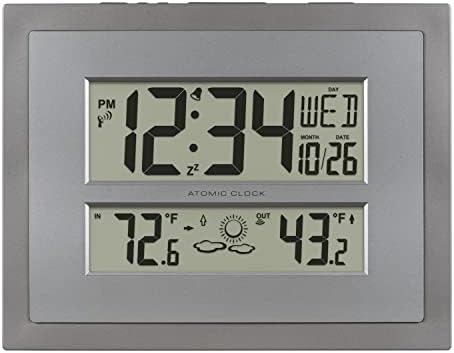 La Crosse Technology 512-85937 Gray Atomic Digital Clock by LaCrosseTechnology